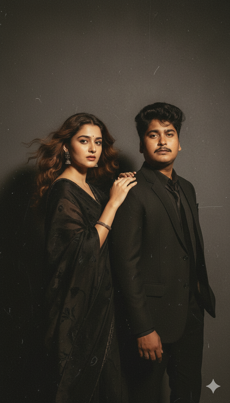 Sample result for: Retro Saree and Suit Image of Couple