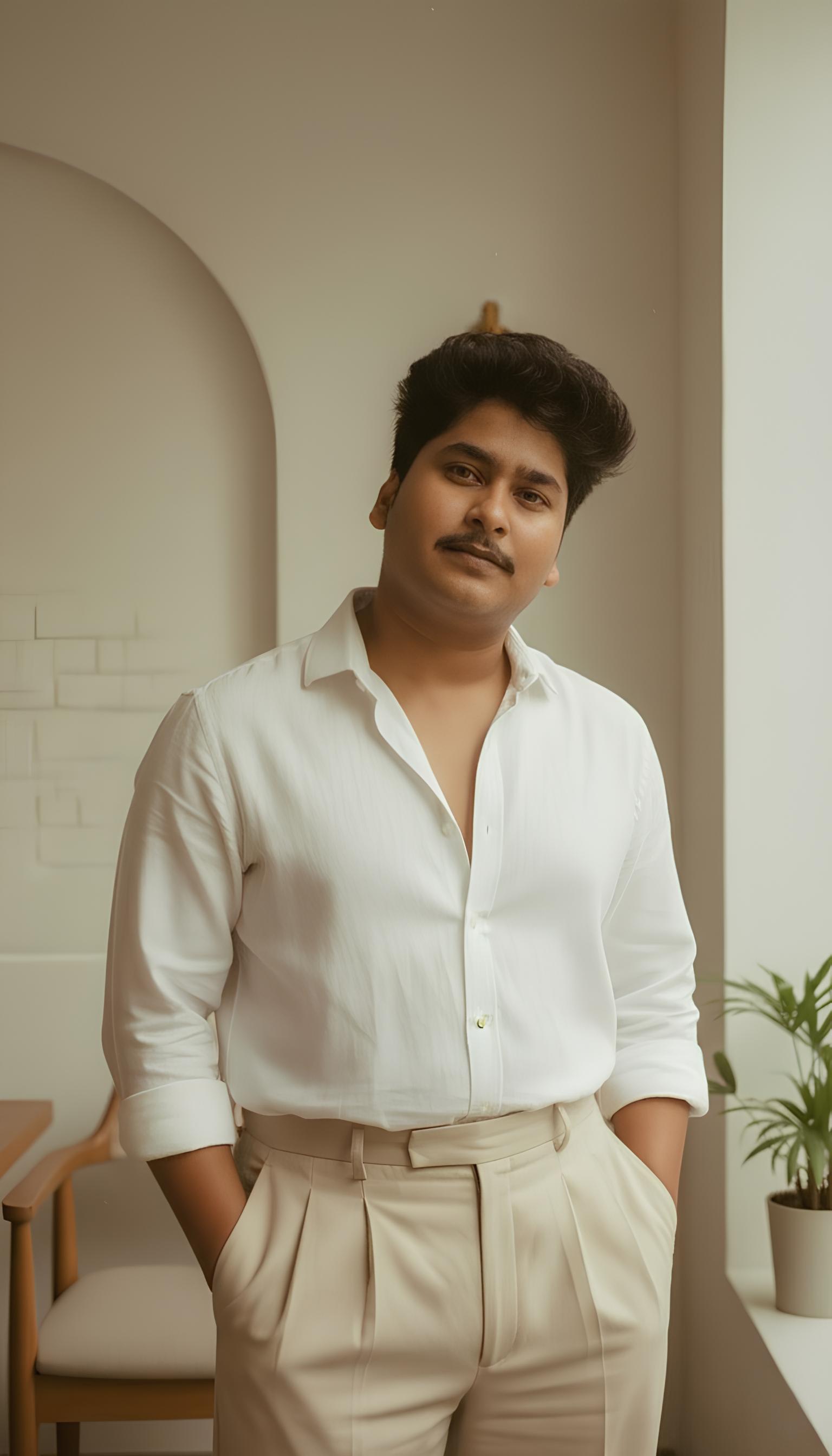 Sample result for: 90s Nostalgic Portrait in Cream Color