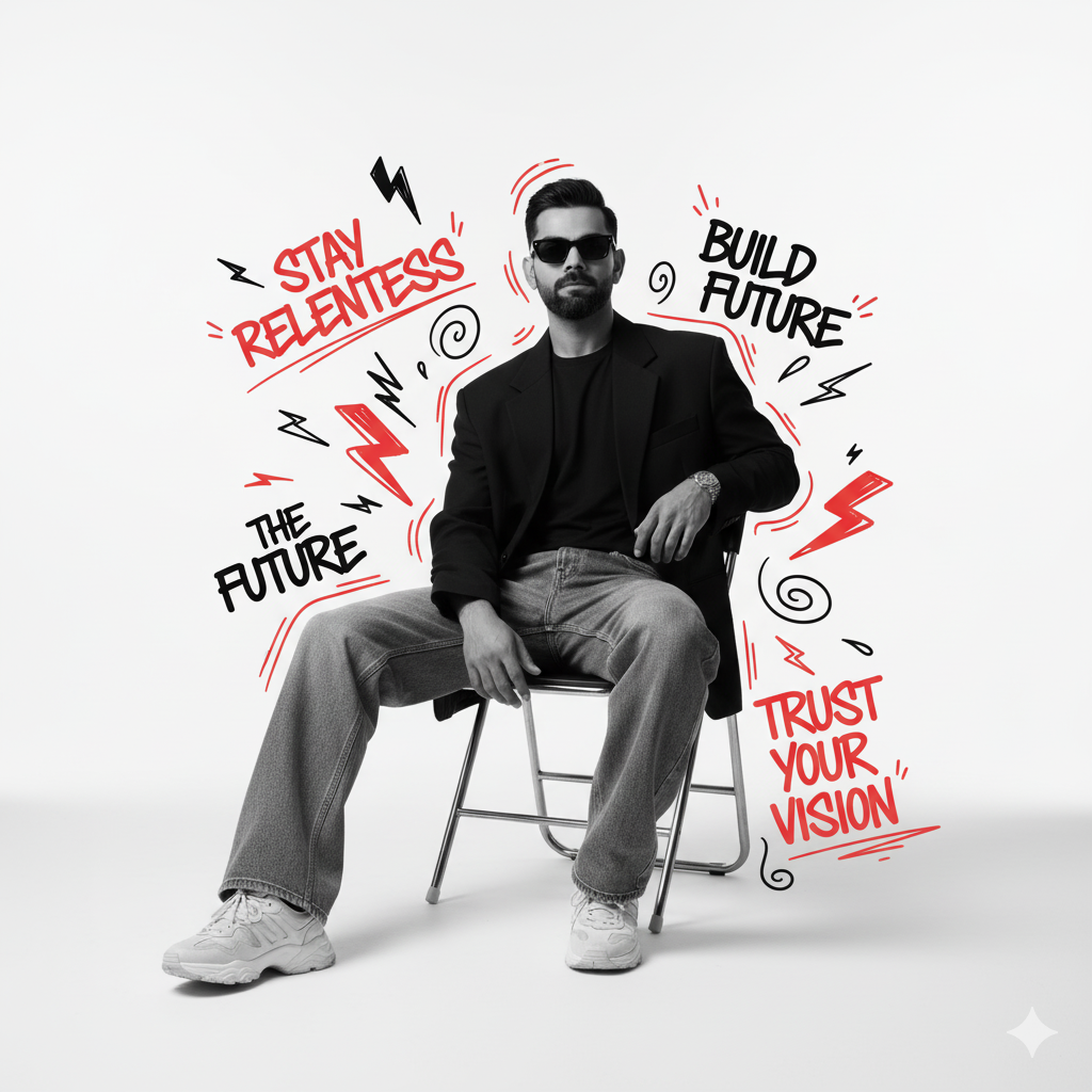 Sample result for: Realistic Portrait with Graffiti Overlay