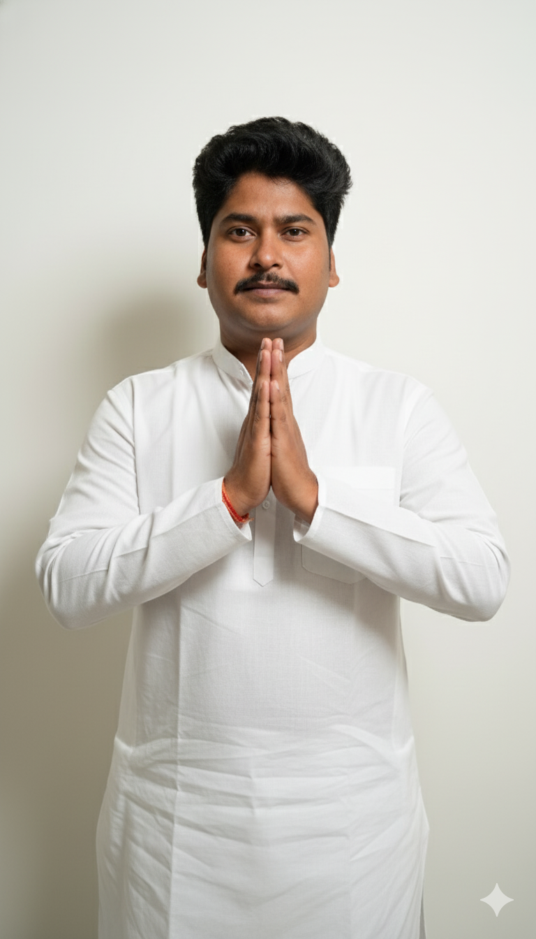 Sample result for: Realistic Indian Politician Portrait